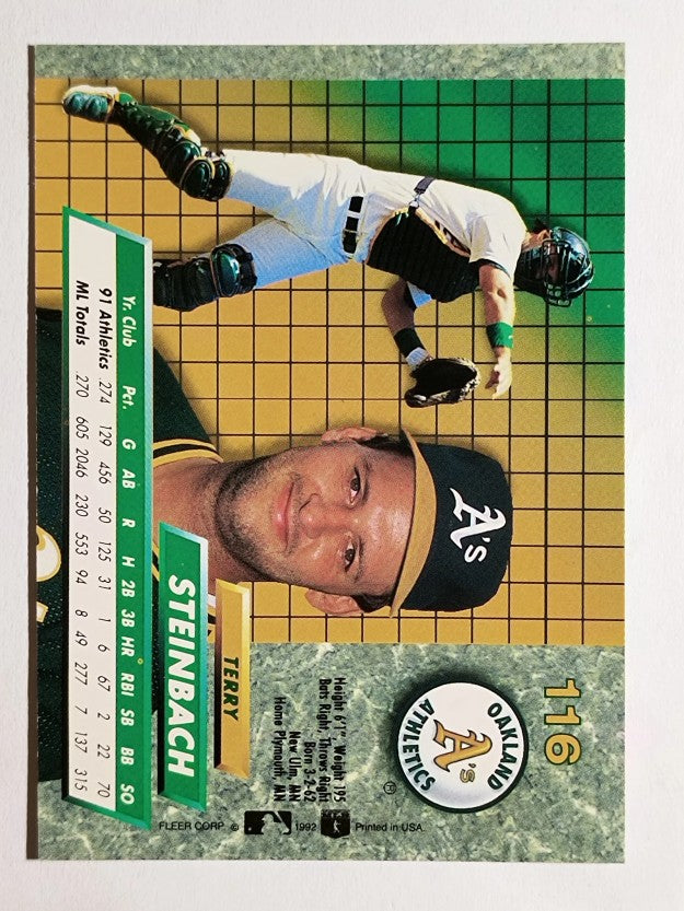 1992 Ultra #116 Terry Steinbach