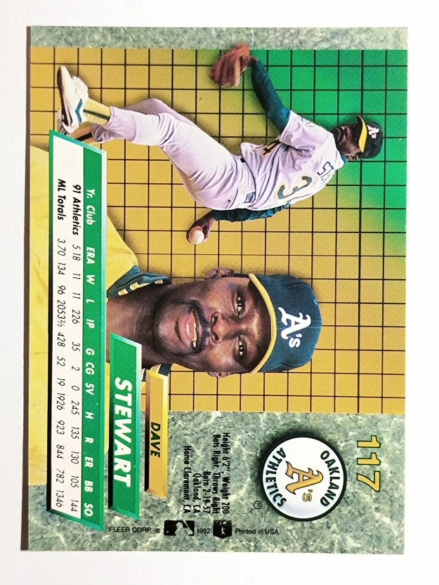 1992 Ultra #117 Dave Stewart