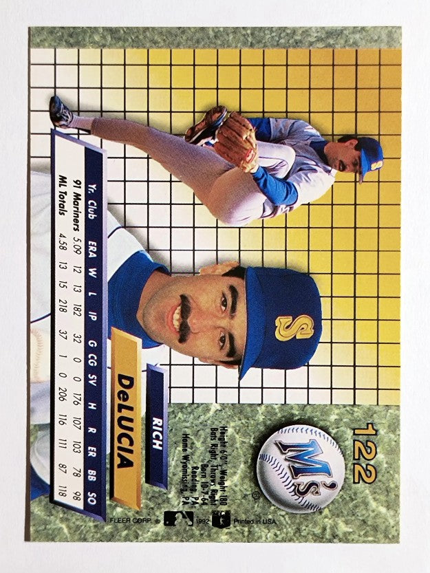 1992 Ultra #122 Rick DeLucia