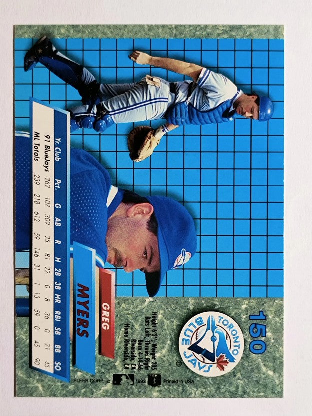 1992 Ultra #150 Greg Myers