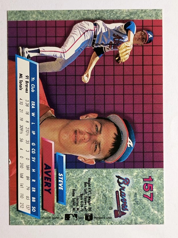 1992 Ultra #157 Steve Avery