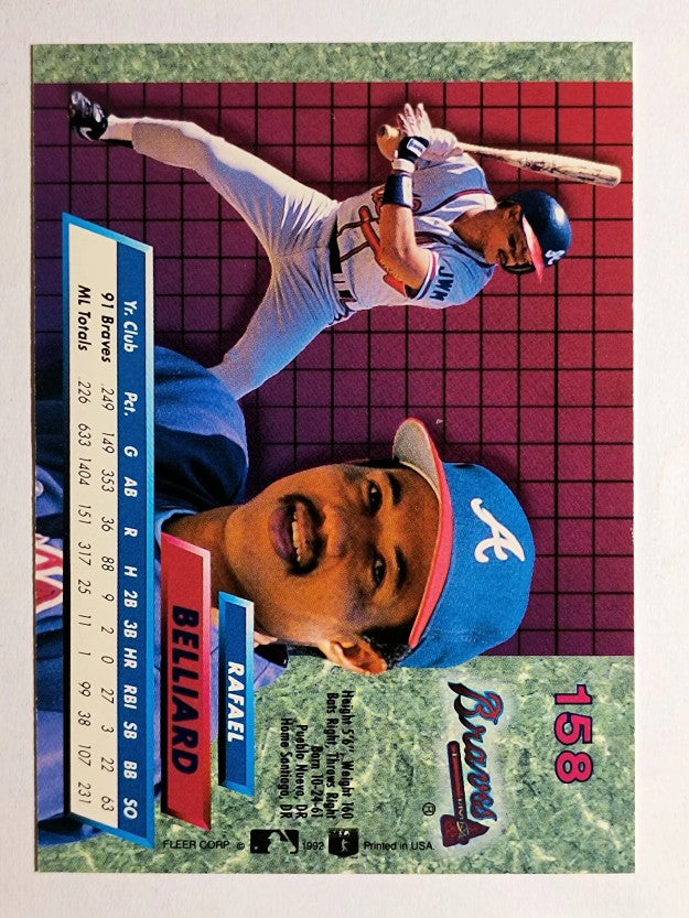 1992 Ultra #158 Rafael Belliard