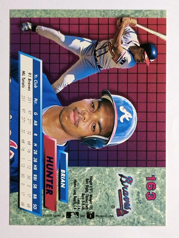 1992 Ultra #163 Brian Hunter
