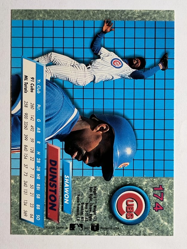 1992 Ultra #174 Shawon Dunston