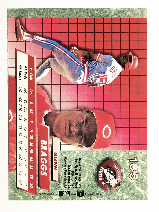 1992 Ultra #185 Glenn Braggs