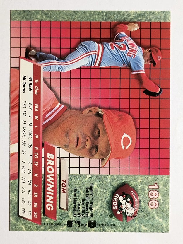 1992 Ultra #186 Tom Browning