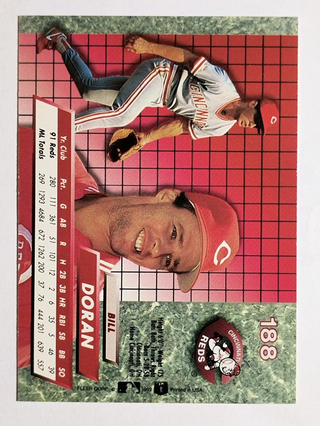 1992 Ultra #188 Bill Doran