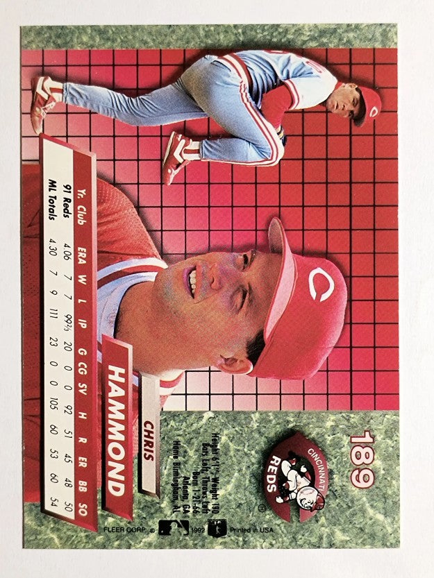 1992 Ultra #189 Chris Hammond