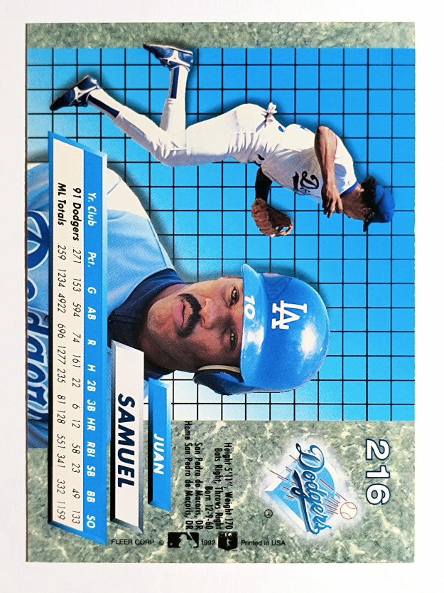 1992 Ultra #216 Juan Samuel