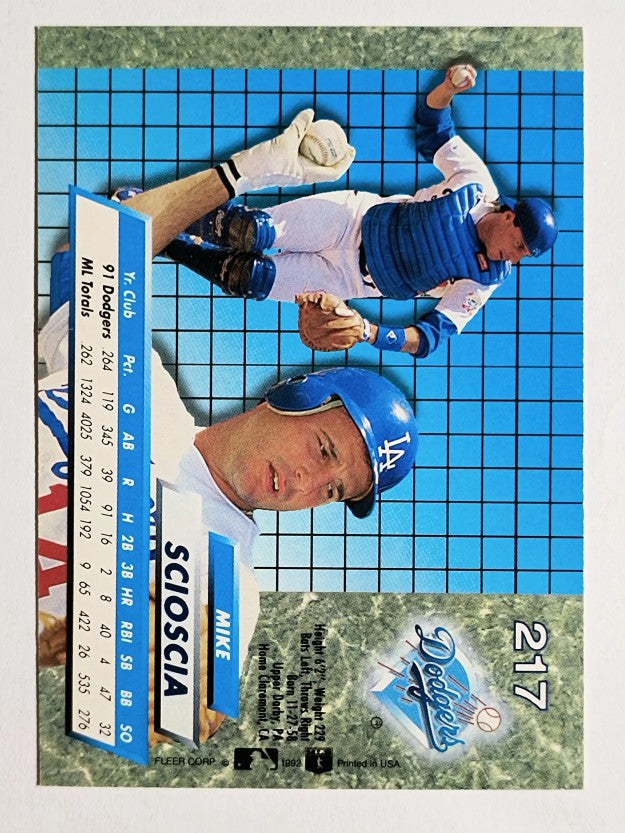 1992 Ultra #217 Mike Scioscia