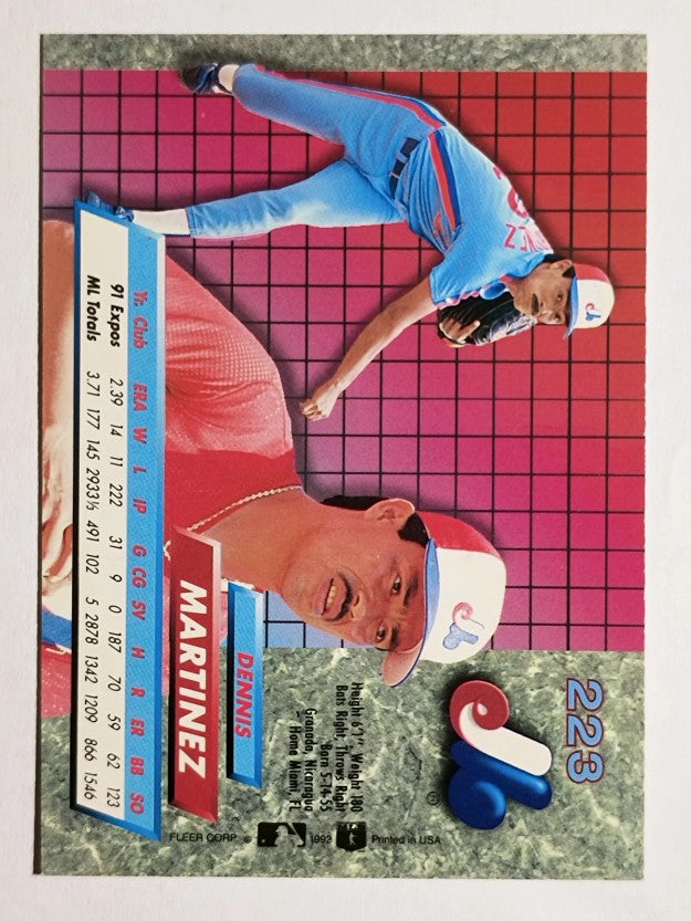 1992 Ultra #223 Dennis Martinez