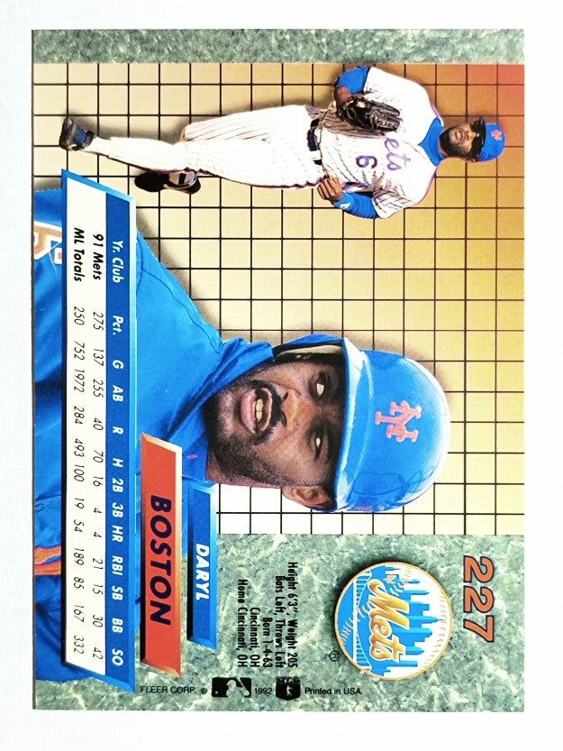 1992 Ultra #227 Daryl Boston