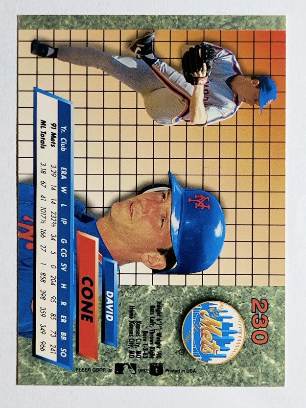 1992 Ultra #230 David Cone