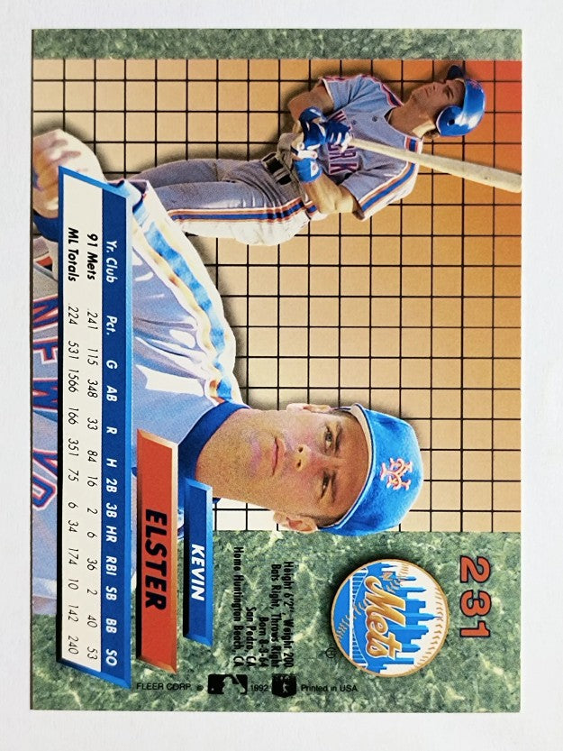 1992 Ultra #231 Kevin Elster