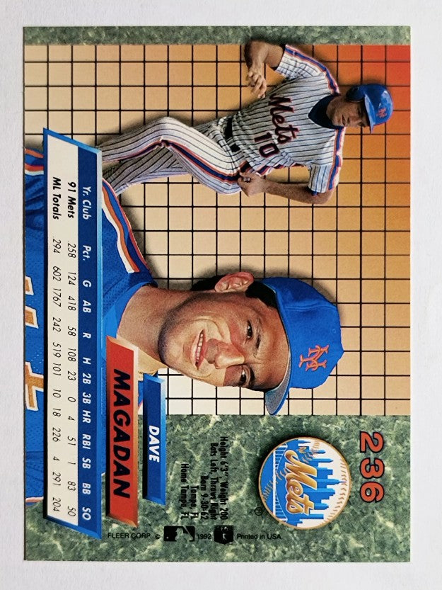 1992 Ultra #236 Dave Magadan