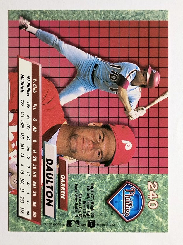 1992 Ultra #240 Darren Daulton