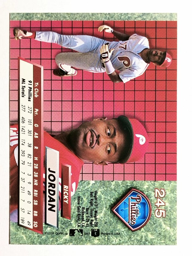 1992 Ultra #245 Ricky Jordan