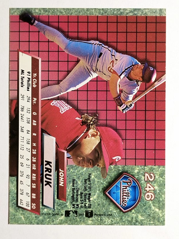 1992 Ultra #246 John Kruk