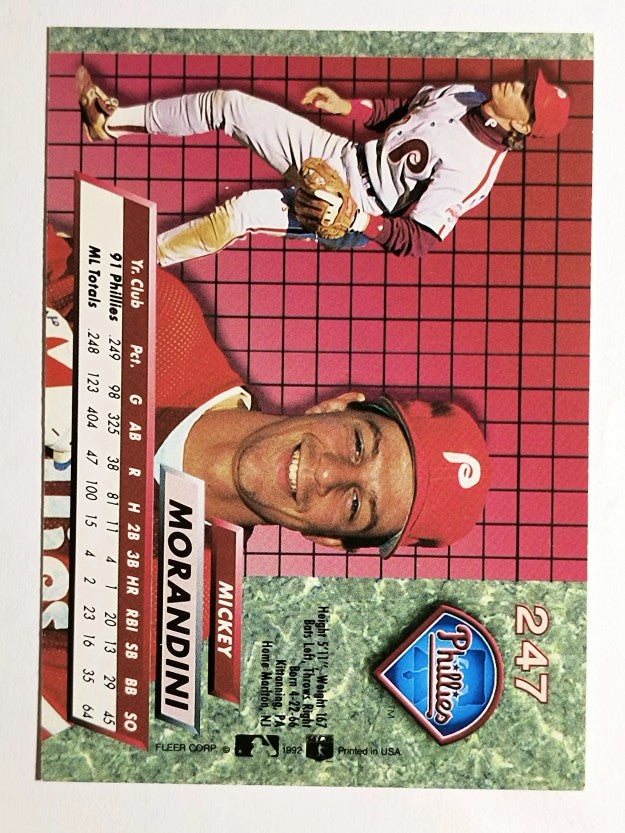1992 Ultra #247 Mickey Morandini