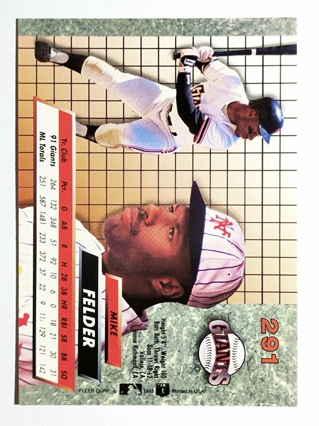 1992 Ultra #291 Mike Felder