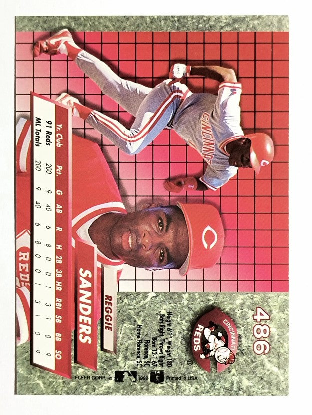 1992 Ultra #486 Reggie Sanders