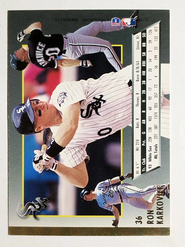 1994 Ultra #36 Ron Karkovice