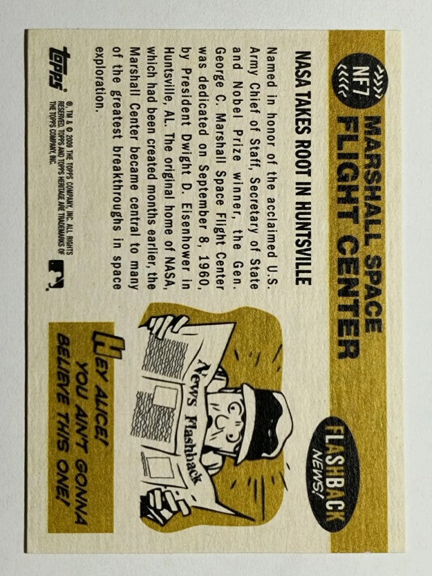 2009 Topps Heritage News Flashbacks #NF7 Marshall Space Flight Center