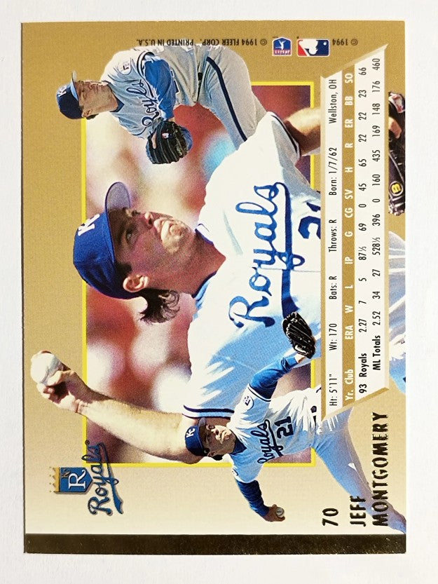 1994 Ultra #70 Jeff Montgomery