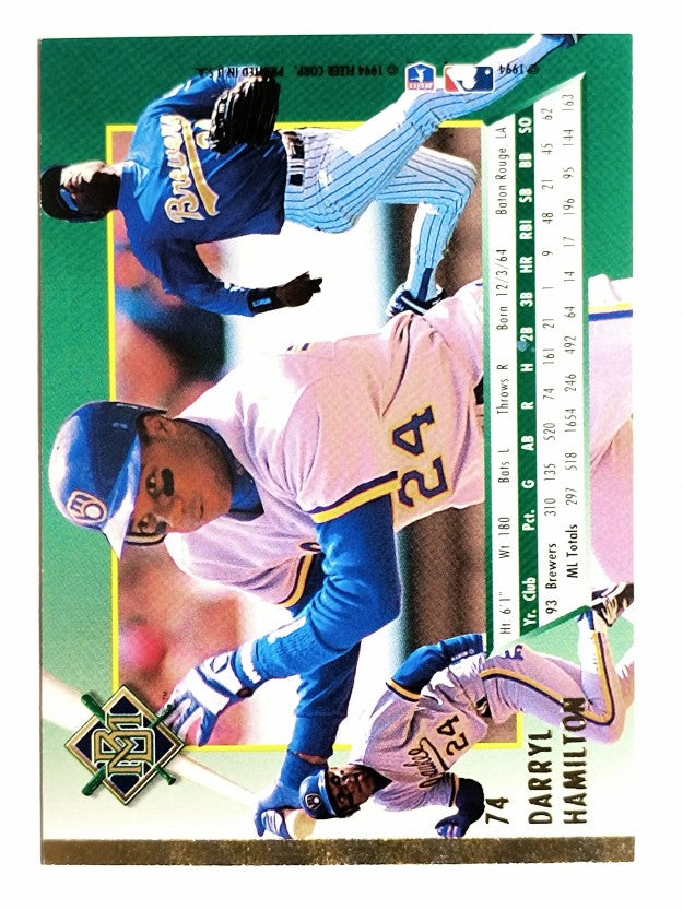 1994 Ultra #74 Darryl Hamilton