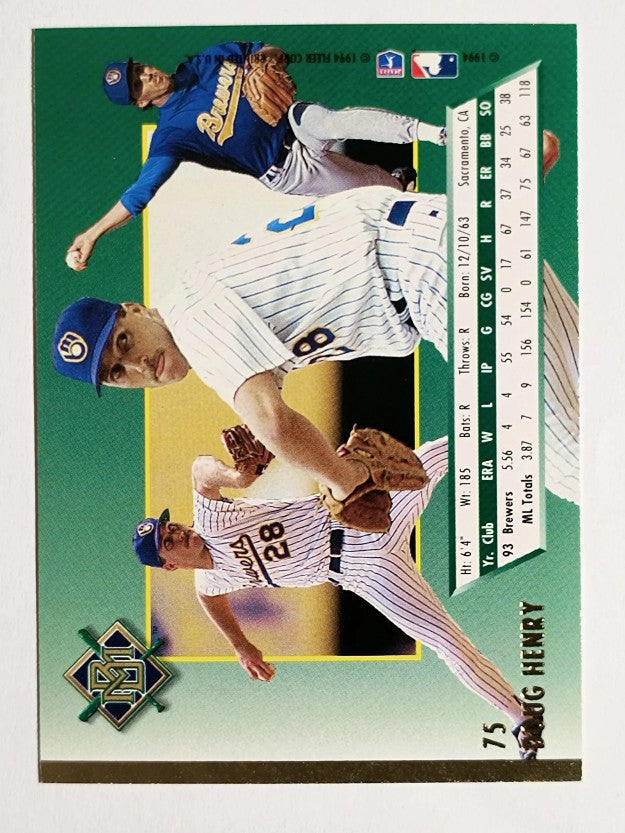 1994 Ultra #75 Doug Henry