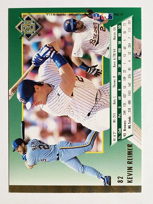 1994 Ultra #82 Kevin Reimer