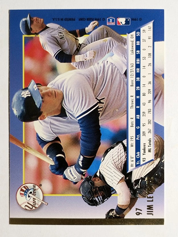 1994 Ultra #97 Jim Leyritz