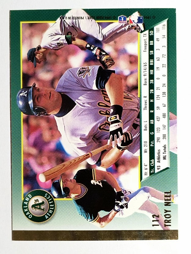 1994 Ultra #112 Troy Neel