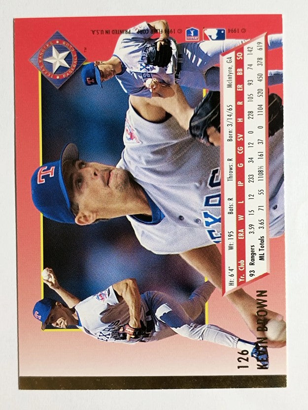 1994 Ultra #126 Kevin Brown