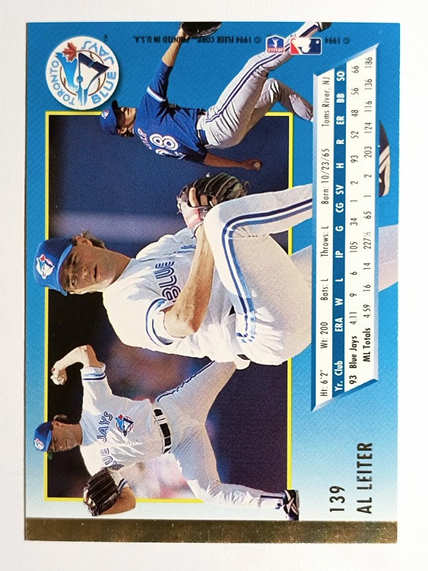 1994 Ultra #139 Al Leiter