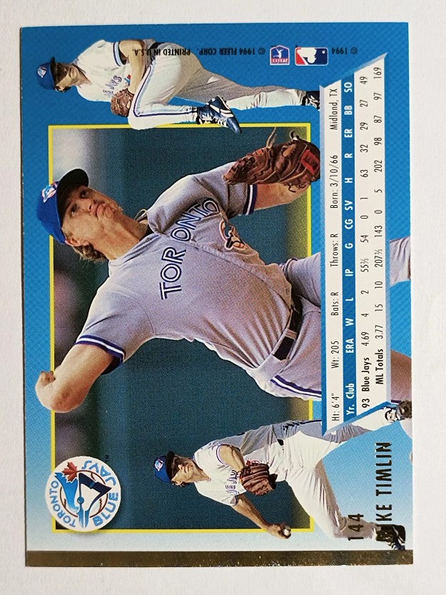1994 Ultra #144 Mike Timlin