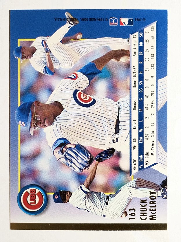 1994 Ultra #163 Chuck McElroy