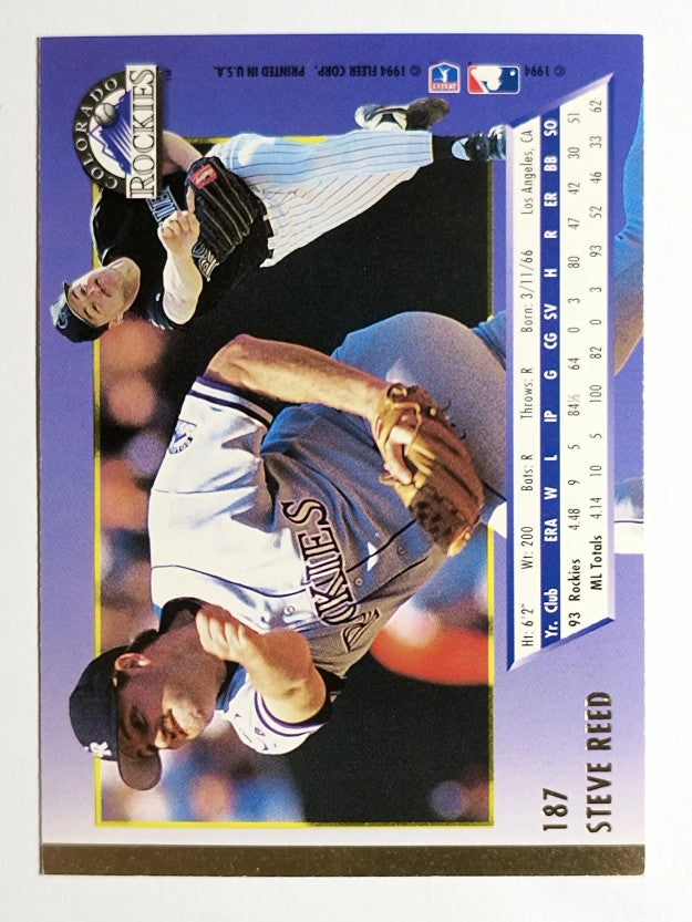 1994 Ultra #187 Steve Reed