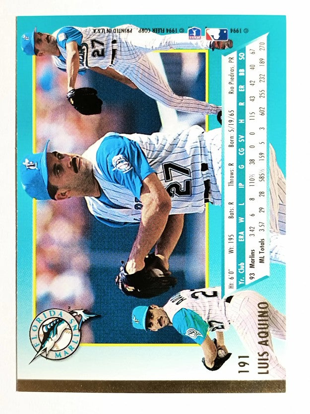 1994 Ultra #191 Luis Aquino