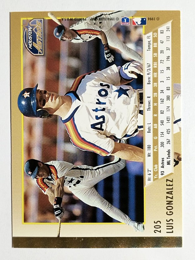 1994 Ultra #205 Luis Gonzalez