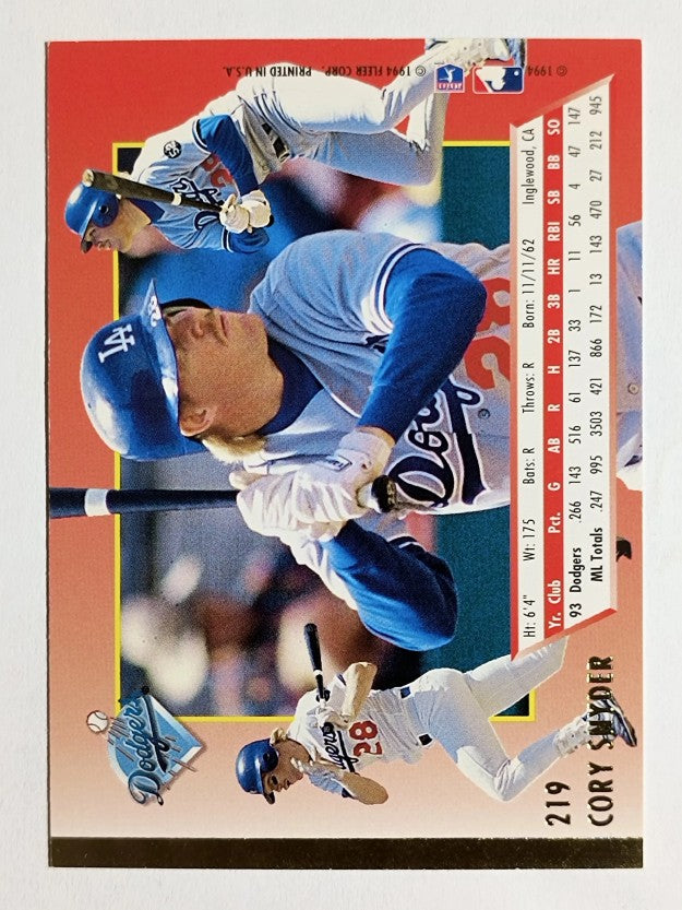1994 Ultra #219 Cory Snyder