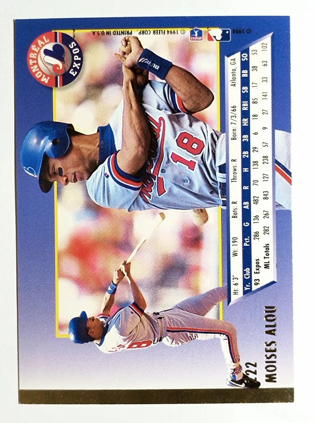 1994 Ultra #222 Moises Alou