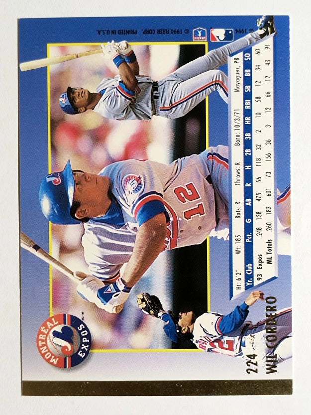 1994 Ultra #224 Wil Cordero