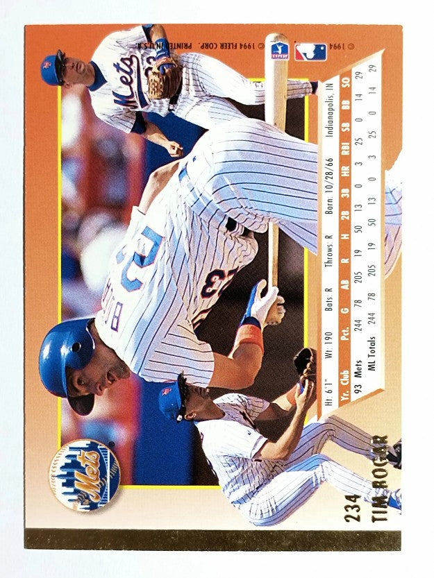 1994 Ultra #234 Tim Bogar