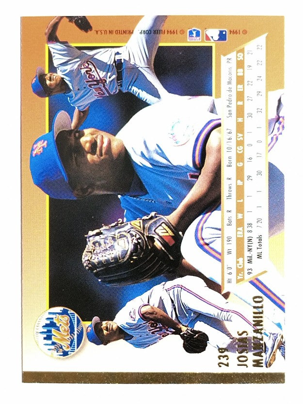 1994 Ultra #239 Josias Manzanillo