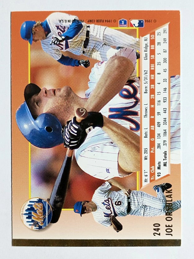 1994 Ultra #240 Joe Orsulak