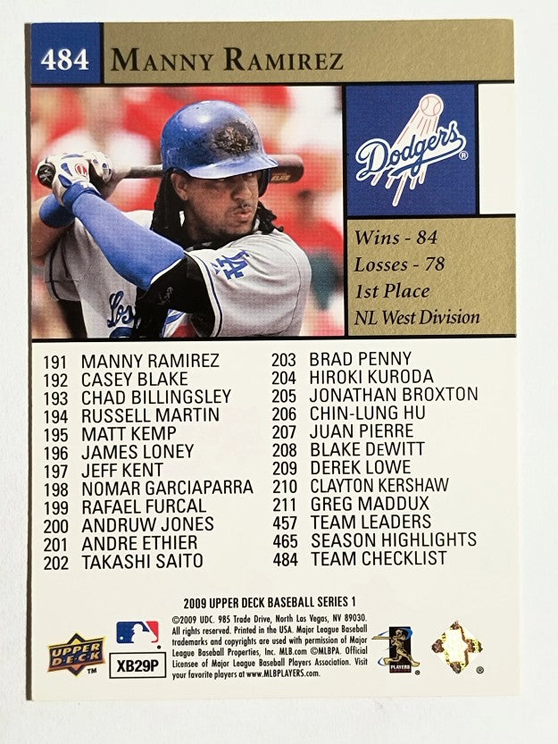 2009 Upper Deck #484 Manny Ramirez CL