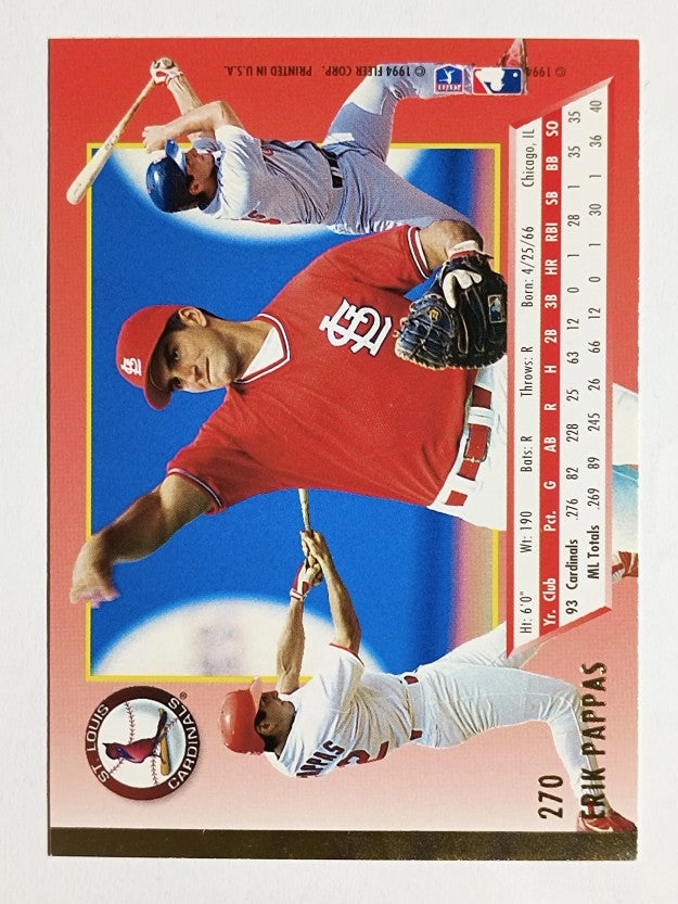 1994 Ultra #270 Erik Pappas