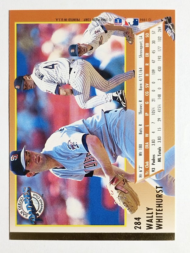 1994 Ultra #284 Wally Whitehurst