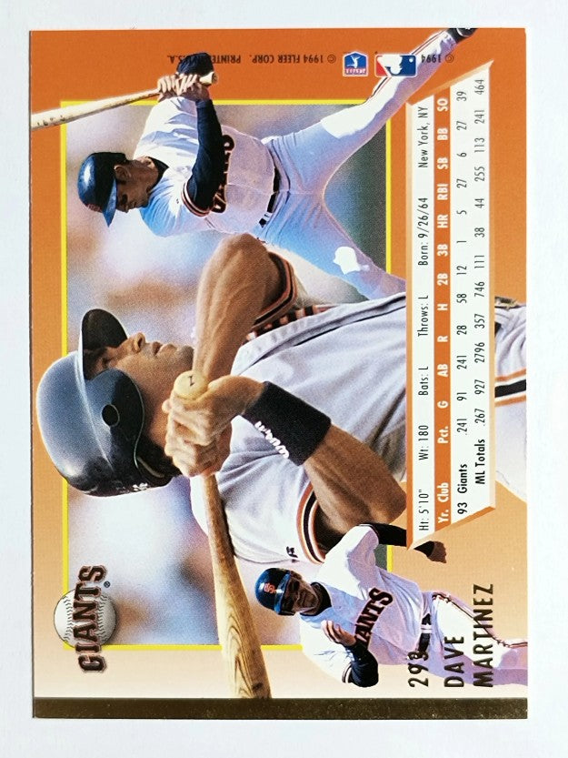 1994 Ultra #293 Dave Martinez